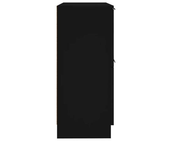 Servantă, negru, 30x30x70 cm, lemn prelucrat, 7 image