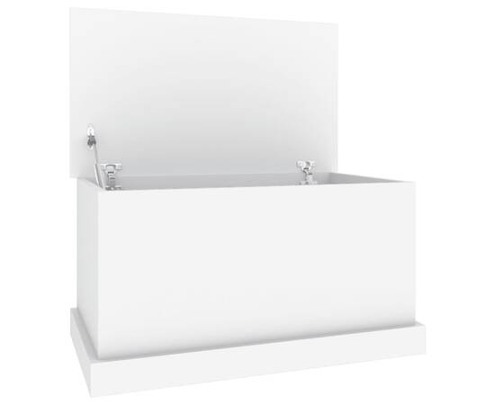 Cutie de depozitare, alb, 70x40x38 cm, lemn prelucrat, 2 image