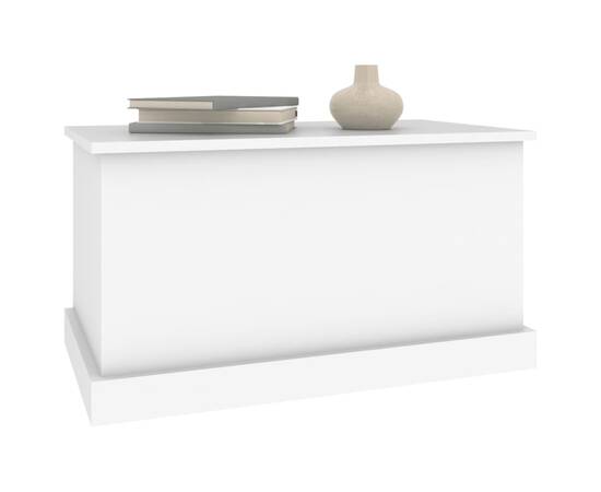 Cutie de depozitare, alb, 70x40x38 cm, lemn prelucrat, 4 image