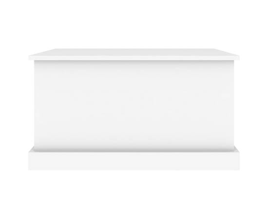 Cutie de depozitare, alb, 70x40x38 cm, lemn prelucrat, 6 image
