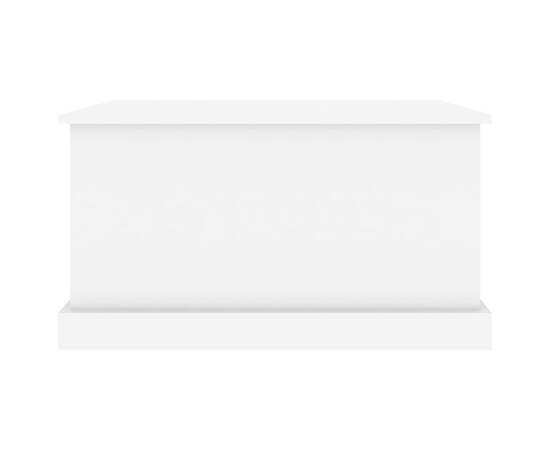 Cutie de depozitare, alb extralucios 70x40x38 cm lemn prelucrat, 6 image