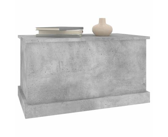 Cutie de depozitare, gri beton, 70x40x38 cm, lemn prelucrat, 4 image