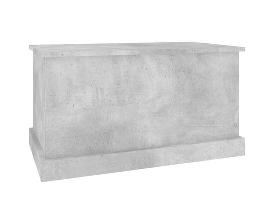 Cutie de depozitare, gri beton, 70x40x38 cm, lemn prelucrat, 5 image