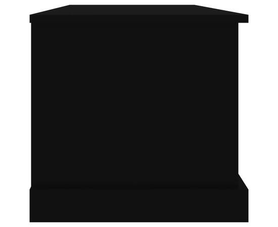 Cutie de depozitare, negru, 70x40x38 cm, lemn prelucrat, 7 image
