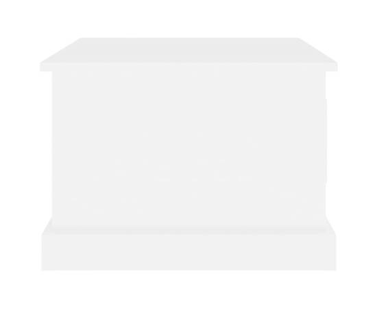 Măsuță de cafea, alb, 50x50x35 cm, lemn compozit, 8 image