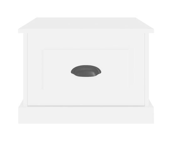 Măsuță de cafea, alb, 50x50x35 cm, lemn compozit, 6 image
