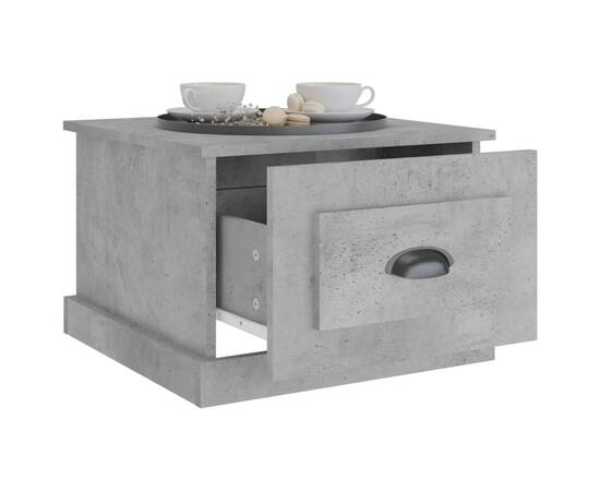 Măsuță de cafea, gri beton, 50x50x35 cm, lemn prelucrat, 5 image