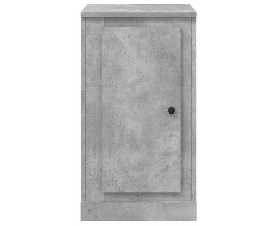 Servantă, gri beton, 37,5x35,5x67,5 cm, lemn prelucrat, 7 image