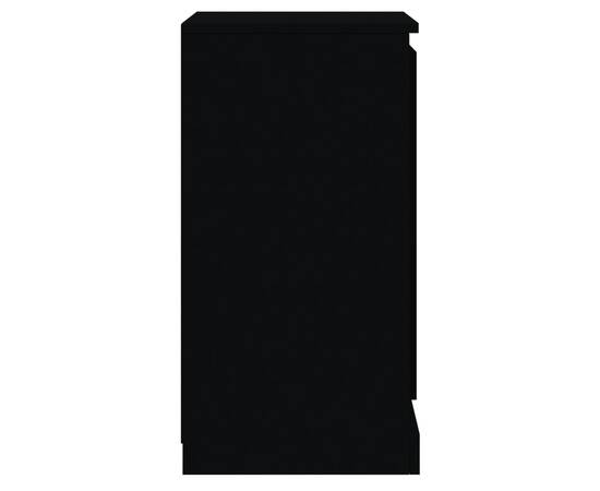 Servante, 2 buc., negru, 37,5x35,5x67,5 cm, lemn prelucrat, 9 image