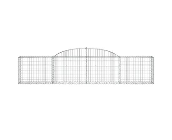 Coșuri gabion arcuite, 25 buc., 300x30x60/80cm, fier galvanizat, 4 image