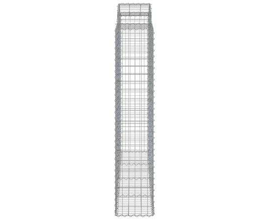 Coșuri gabion arcuite, 3 buc 200x50x200/220 cm, fier galvanizat, 5 image