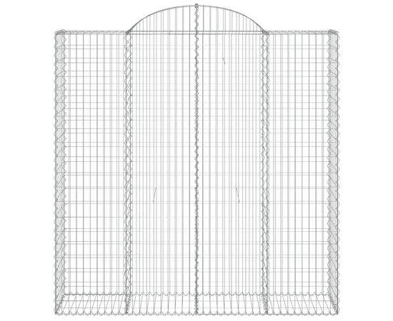 Coșuri gabion arcuite, 7 buc 200x50x200/220 cm, fier galvanizat, 4 image