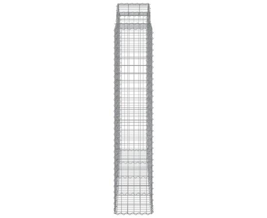 Coșuri gabion arcuite, 8 buc 200x50x200/220 cm, fier galvanizat, 5 image