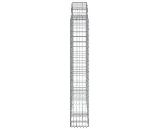 Coșuri gabion arcuite 10 buc, 200x50x180/200cm, fier galvanizat, 5 image