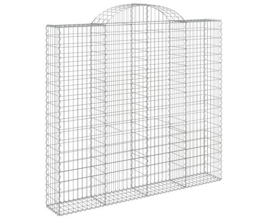 Coșuri gabion arcuite 10 buc, 200x50x180/200cm, fier galvanizat, 3 image