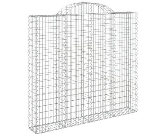 Coșuri gabion arcuite 14 buc, 200x50x180/200cm, fier galvanizat, 3 image