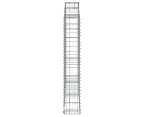 Coșuri gabion arcuite 14 buc, 200x50x180/200cm, fier galvanizat, 5 image