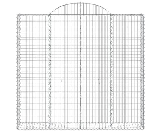 Coșuri gabion arcuite 14 buc, 200x50x180/200cm, fier galvanizat, 4 image
