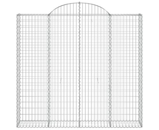 Coșuri gabion arcuite 3 buc, 200x50x180/200 cm, fier galvanizat, 4 image