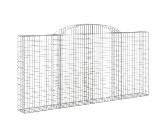 Coșuri gabion arcuite 6 buc. 300x30x140/160 cm fier galvanizat, 3 image