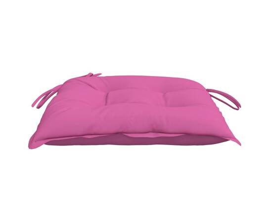 Perne pentru scaun, 4 buc., roz, 40x40x7 cm, material textil, 6 image