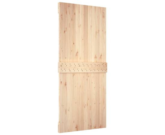 Ușă de hambar, 100x210 cm, lemn masiv de pin, 6 image