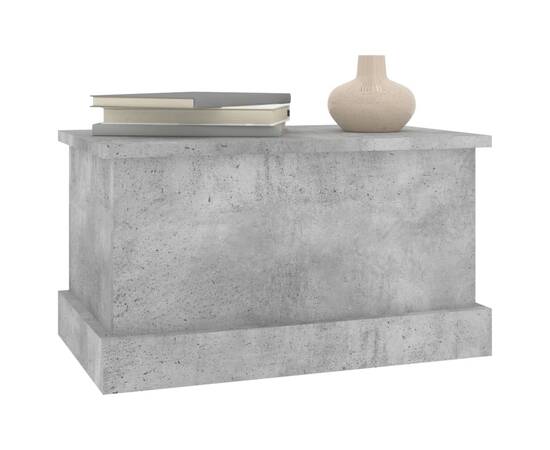 Cutie de depozitare, gri beton, 50x30x28 cm, lemn prelucrat, 4 image