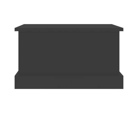 Raft de depozitare, negru, 50x30x28 cm, lemn prelucrat, 6 image