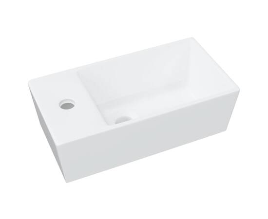 Chiuvetă ceramică pătrată, cu robinet (nu se vinde individual), 2 image