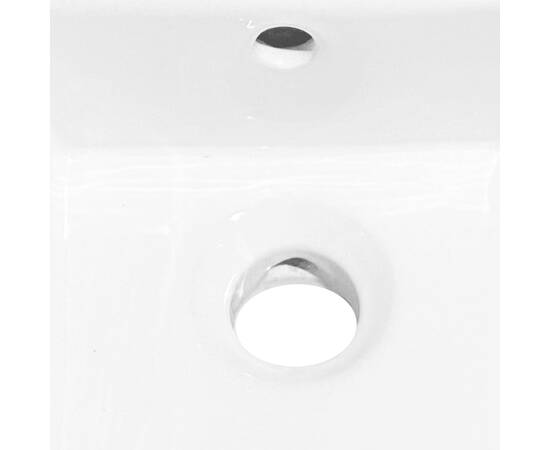 Chiuvetă ceramică pătrată, cu robinet (nu se vinde individual), 7 image