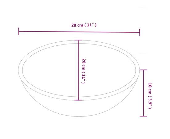 Chiuvetă ceramică rotundă diam. 280 mm (nu se vinde individual), 8 image