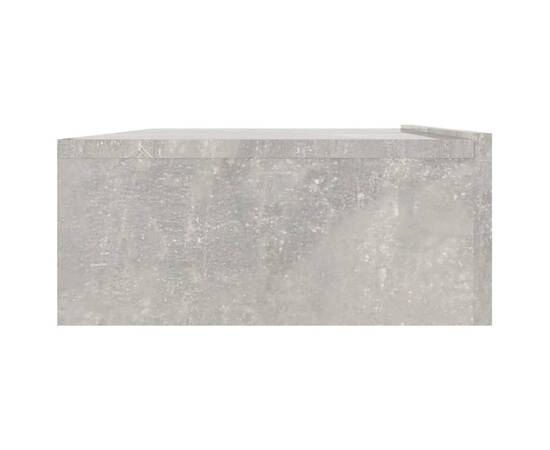 Comodă tv cu lumini led, gri beton, 90x35x15,5 cm, 7 image