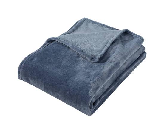Pătură, gri suprem, 200x240 cm, poliester, 3 image