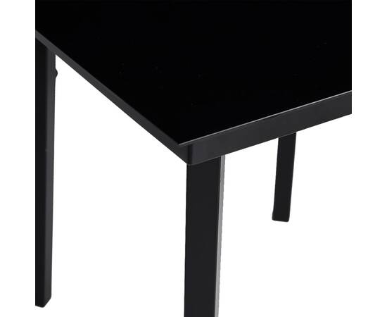 Set mobilier de grădină, 5 piese, negru, ratan pvc, 9 image