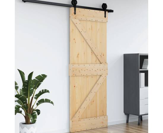 Ușă, 70x210 cm, lemn masiv de pin, 4 image