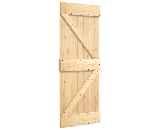 Ușă, 85x210 cm, lemn masiv de pin, 2 image