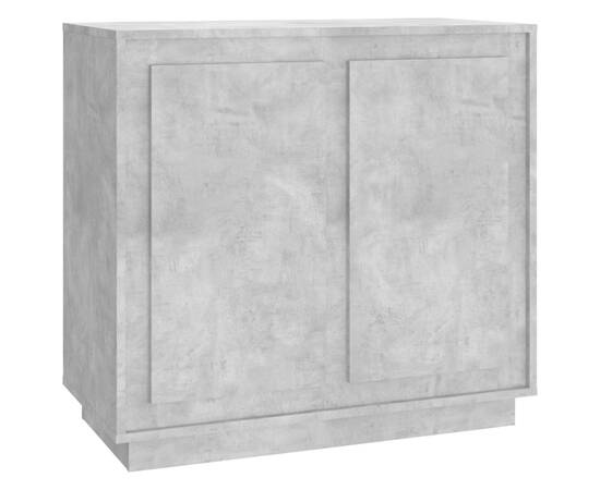 Servantă, gri beton, 80x34x75 cm, lemn prelucrat, 2 image