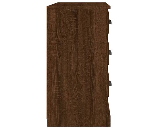 Servantă, stejar maro, 104,5x35,5x67,5 cm, lemn prelucrat, 5 image