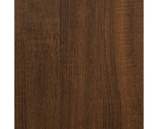 Servantă, stejar maro, 104,5x35,5x67,5 cm, lemn prelucrat, 9 image