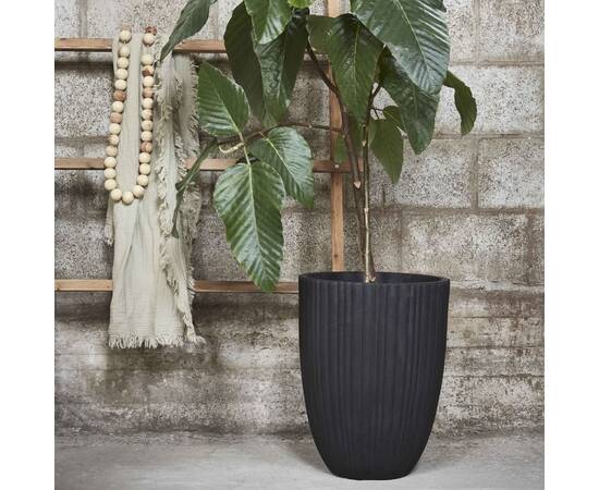 Capi vas de plante urban tube elegant, negru, 46x58 cm, mic, kblt783