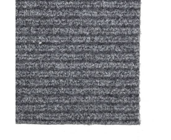 Covor traversă de captare a murdăriei, gri, 100x100 cm, 3 image