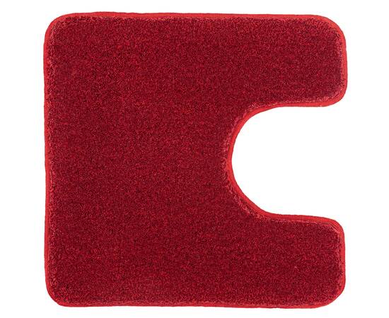 430255 kleine wolke toilet rug "relax" 55x55cm ruby red, 2 image