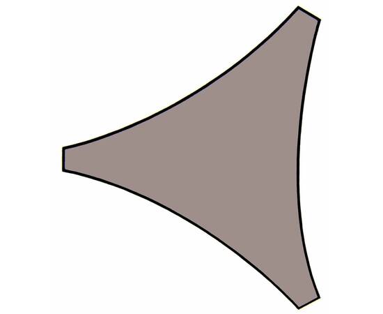 Perel pânză parasolar, gri taupe, 3,6 m, triunghiular, gss3360ta, 3 image