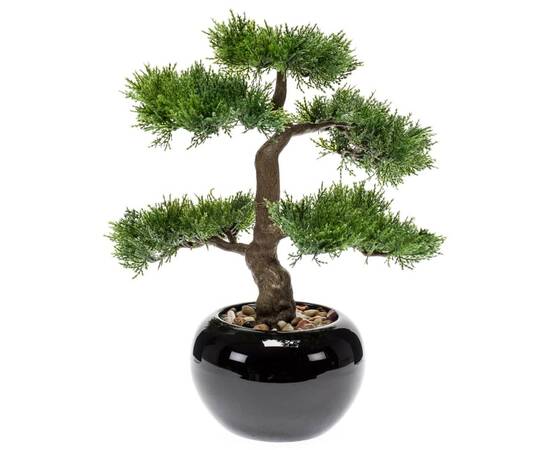 Emerald cedru artificial bonsai, verde, 34 cm 420003