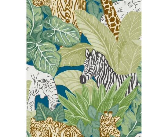 Noordwand tapet good vibes jungle animals, verde și negru, 2 image