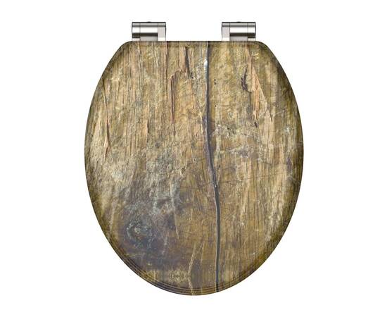 SchÜtte capac de toaletă, maro, mdf cu aspect de lemn masiv