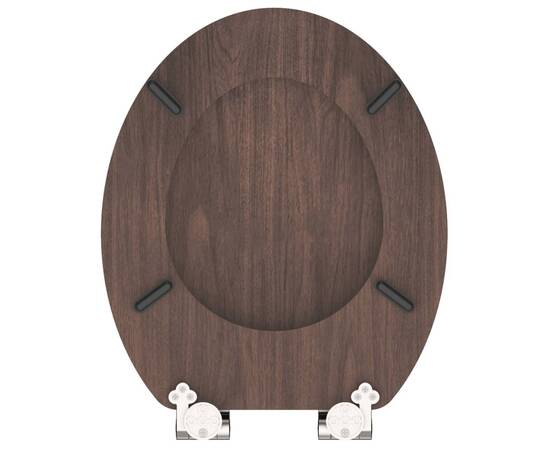 SchÜtte scaun de toaletă cu închidere silențioasă dark wood, mdf, 5 image