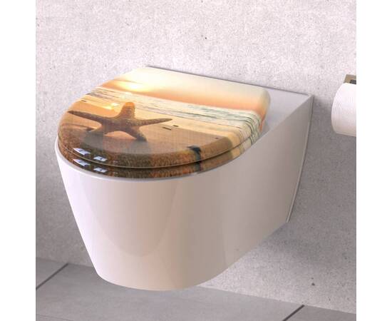 SchÜtte scaun de toaletă duroplast, închidere silențioasă, „sea star”, 2 image