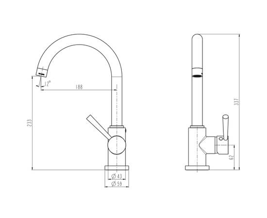 SchÜtte baterie mixer de chiuvetă "cornwall", oțel inoxidabil, 7 image