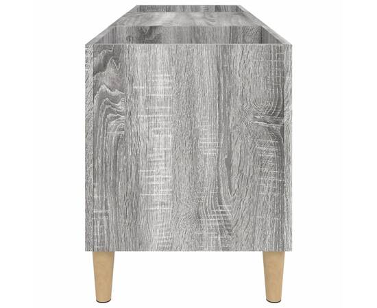 Dulap pentru discuri gri sonoma, 121x38x48 cm, lemn prelucrat, 6 image